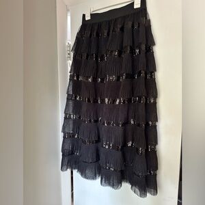 MAJE - Josepha Tiered Tulle Skirt